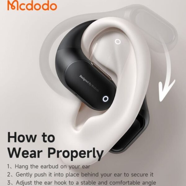 هندزفری بی سیم مک دودو مناسب دوچرخه سواری و موتورسواری Mcdodo True Wireless Earbuds HP-007 - Image 6
