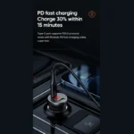 شارژر فندکی مک‌دودو مدل Mcdodo CC-703 – فست شارژ 45 وات با نمایشگر دیجیتال - Image 10