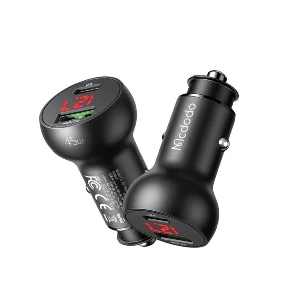 شارژر فندکی مک‌دودو مدل Mcdodo CC-703 – فست شارژ 45 وات با نمایشگر دیجیتال - Image 18