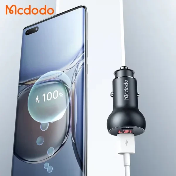شارژر فندکی مک‌دودو مدل Mcdodo CC-703 – فست شارژ 45 وات با نمایشگر دیجیتال - Image 19