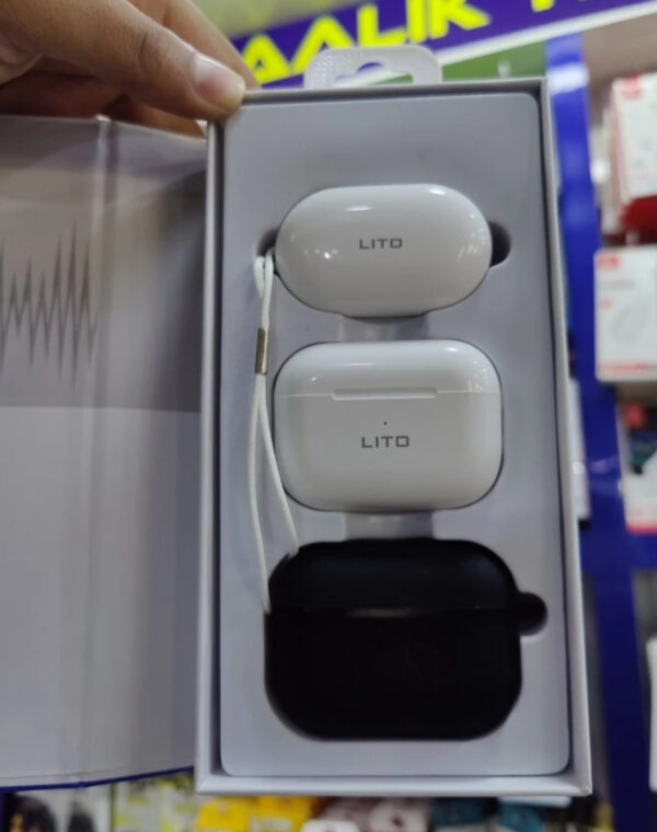 هندزفری بلوتوث برند لیتو LITO مدل LT-T05 ANC مشابه ایرپاد پرو2 - Image 2
