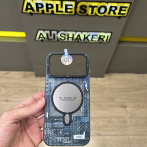 قاب یانکیت طرح تکنولوژی آبی برای آیفون 17 پرو مکس  Youngkit Technology Blue – مناسب iPhone 17 Pro Max | موجود در اپل استور علی شاکری – آمل