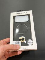 قاب Karl Lagerfeld چرمی مگ‌سیف مناسب iPhone 17 Pro Max | موجود در اپل استور علی شاکری آمل – رنگ مشکی و صورتی - Image 4